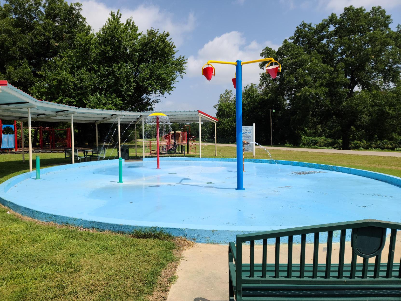 Summers at Delta's Landing Splash Pad City of Tishomingo